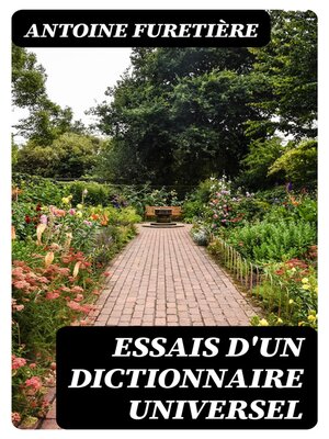 cover image of Essais d'un dictionnaire universel